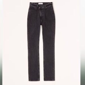 Abercrombie & Fitch 90s slim straight jeans ultra high rise jeans 26 / 2 black